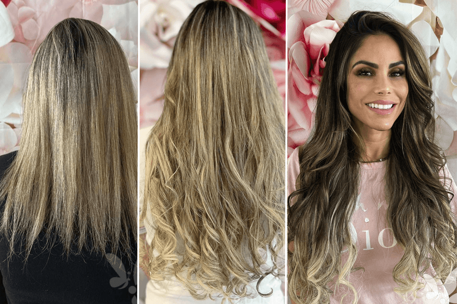 TRANSFORMATION WITH HAIR EXTENSIONS