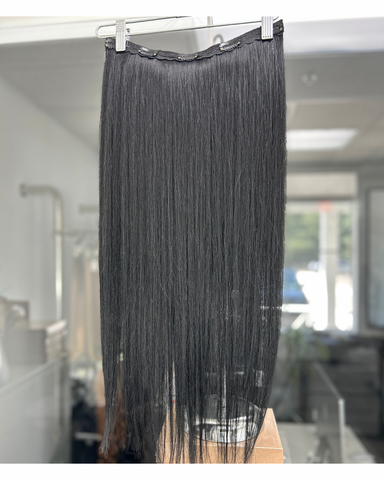 Black Straight Clip-In