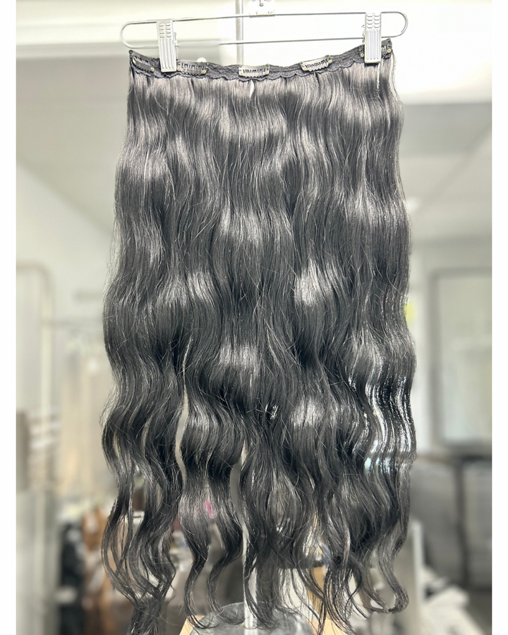 Black B. Wavy Clip-In - Di Milesi | Hair Extensions with high quality