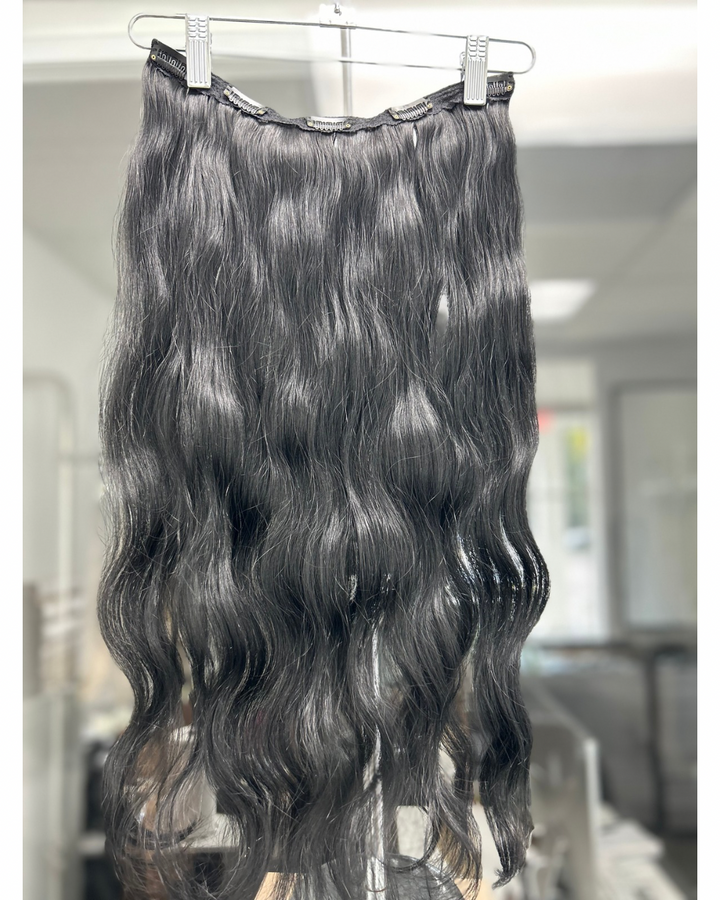 Black B. Wavy Clip-In - Di Milesi | Hair Extensions with high quality
