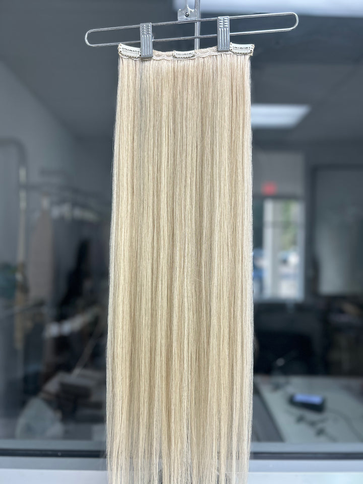 Blond Straight Clip-In 26/28" - Di Milesi | Hair Extensions with high quality