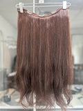 Extensiones de clip rubias rectas