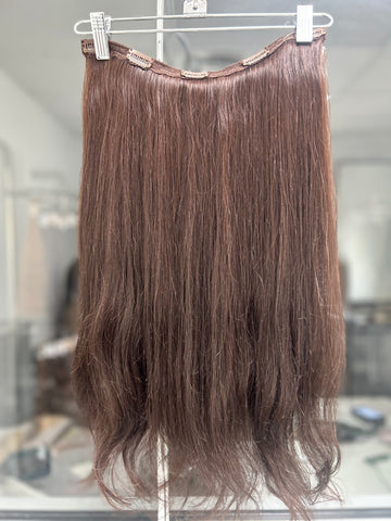 Extensiones de clip rubias rectas