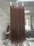 Extensiones de clip rubias rectas