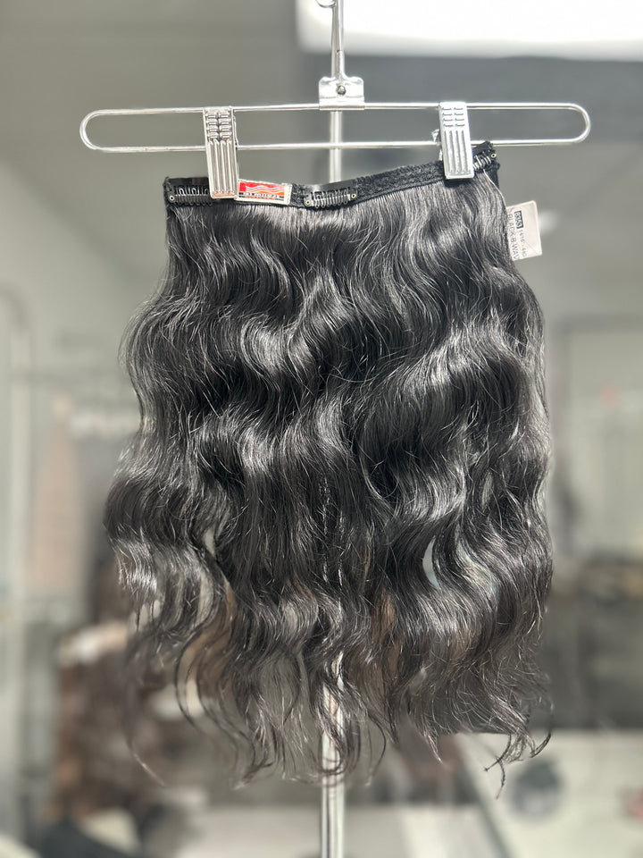Black B. Wavy Clip-In 14/16" - Di Milesi | Hair Extensions with high quality