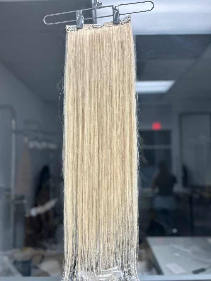 Blond Straight Clip-In 26/28" - Di Milesi | Hair Extensions with high quality